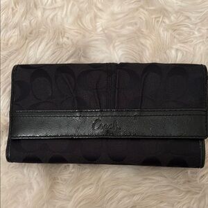 Coach Black Signature Wallet